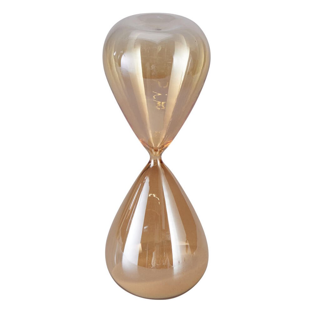 Clessidra decorativa in vetro 23 cm, durata 30 minuti – foto 2: colore ambra