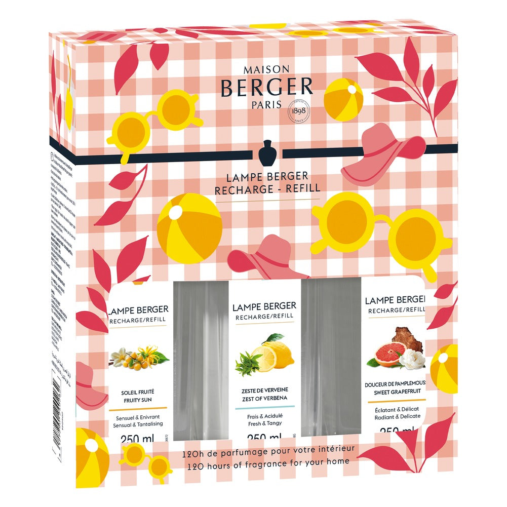 Trio Ricariche per Lampada Catalitica Maison Berger Estivale 250 ml 1