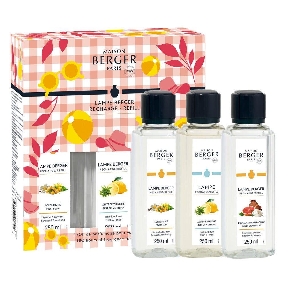 Trio Ricariche per Lampada Catalitica Maison Berger Estivale 250 ml 2