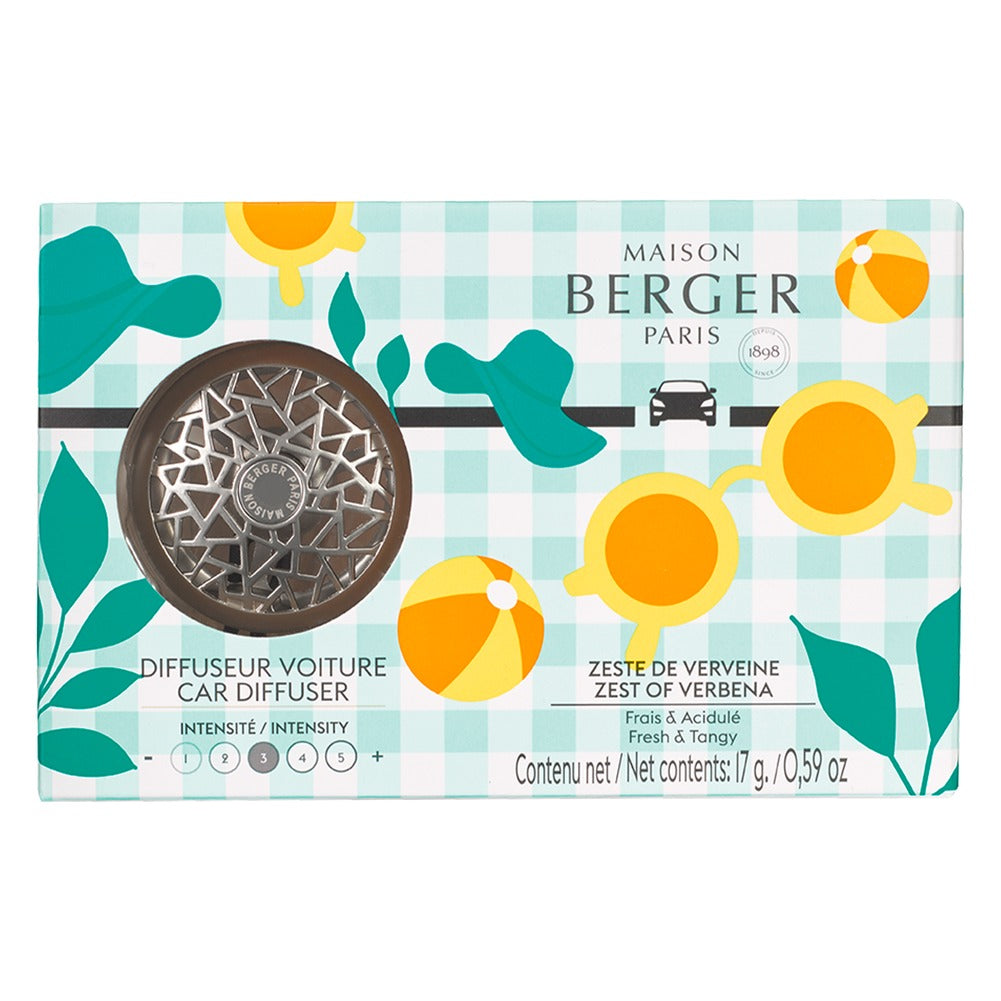 Profumatore per Auto Maison Berger Argento+zeste De Verv – Caresse de Coton 2