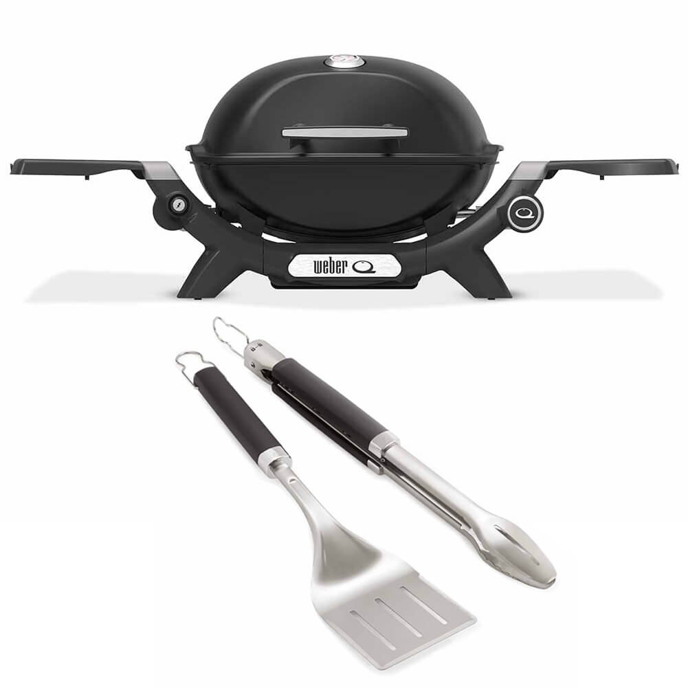 Barbecue a gas Weber Q1200N con Kit 2 accessori Precision 1
