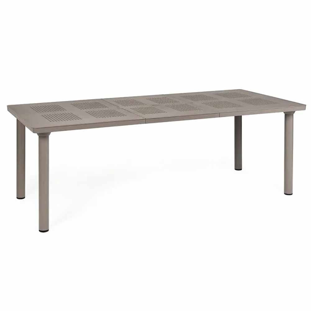 Completo pranzo Nardi tavolo Libeccio tortora 160/220cm con 6 sedie Bora Tortora 2