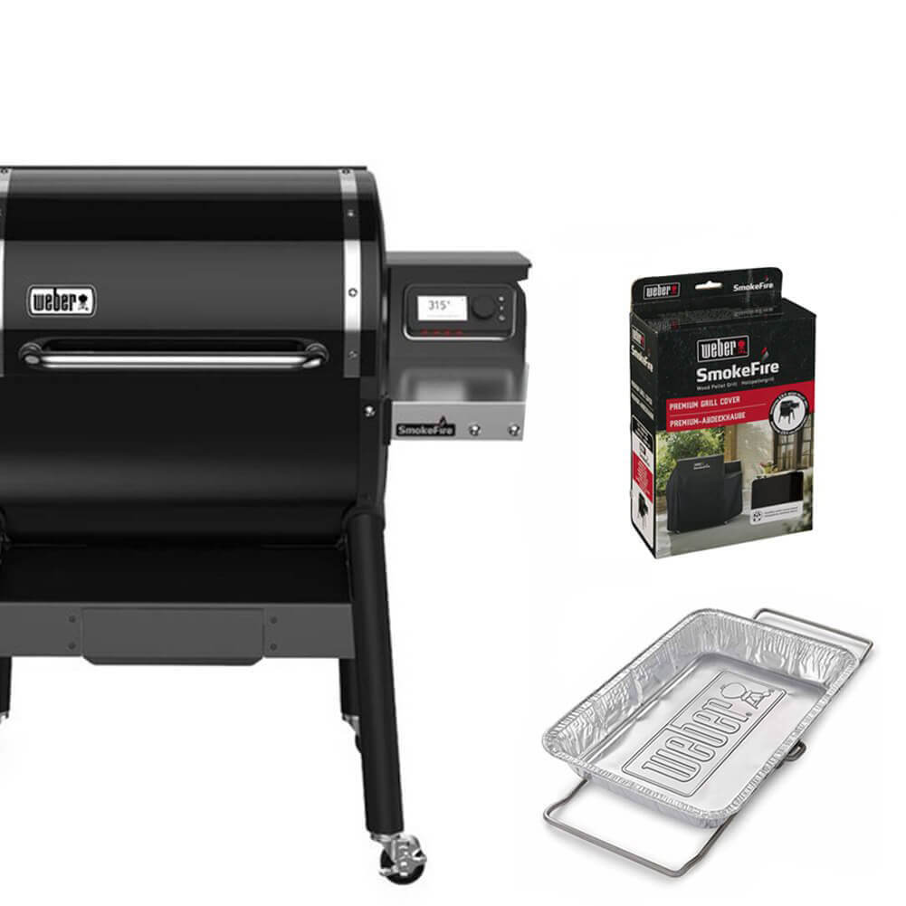Weber SmokeFire EX4 con copertura e accessori 1