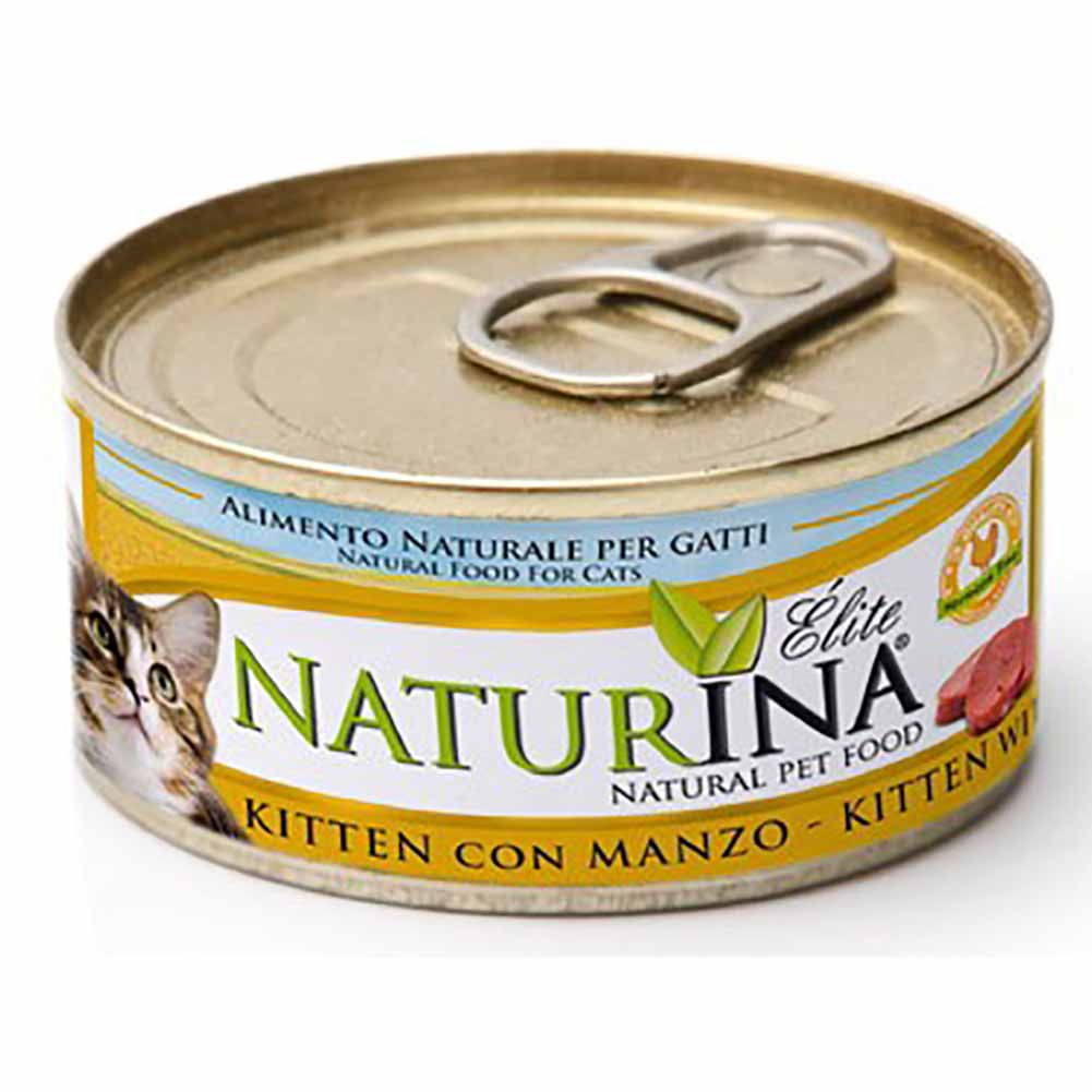 Elite Umido Kitten con Manzo 70g Naturina