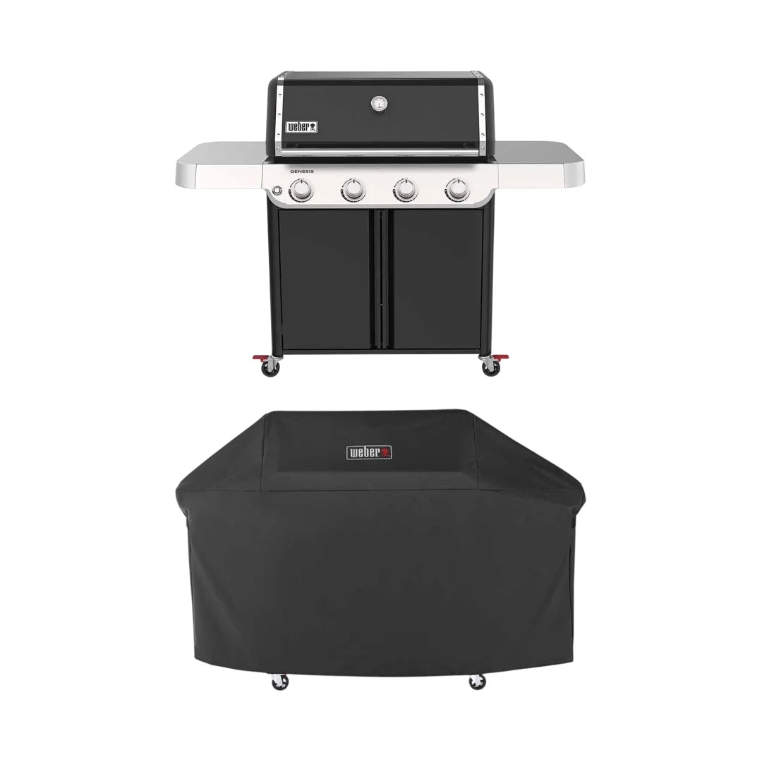 Weber Genesis E-415W Barbecue a gas 4 bruciatori con copertura Premium 1