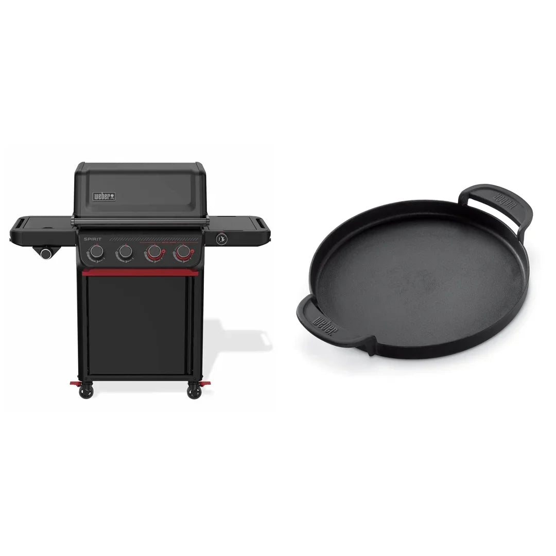 Weber Spirit EPX-435R Stealth Edition barbecue a gas con Weber Connect, girarrosto e piastra in ghisa 1