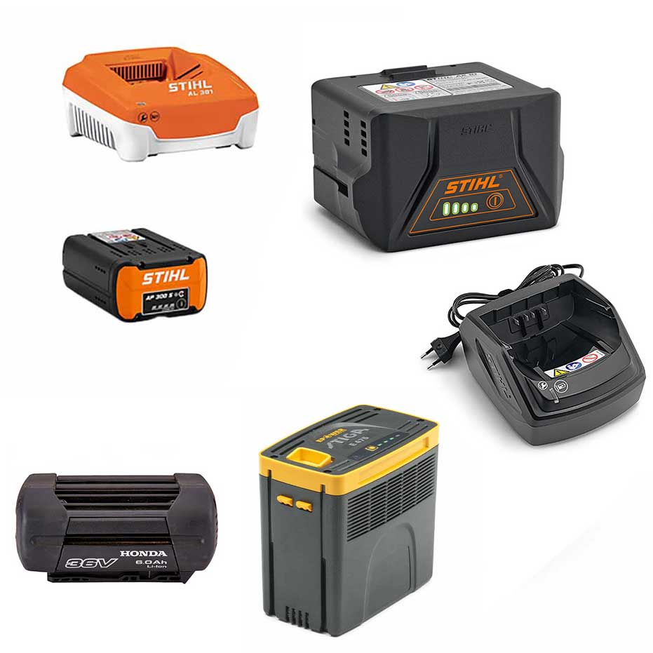 Batterie e caricatori tagliasiepi