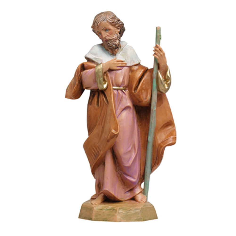 Statuine presepe S. Giuseppe in piedi con bastone Categoria 12cm Fontanini (cod.1)