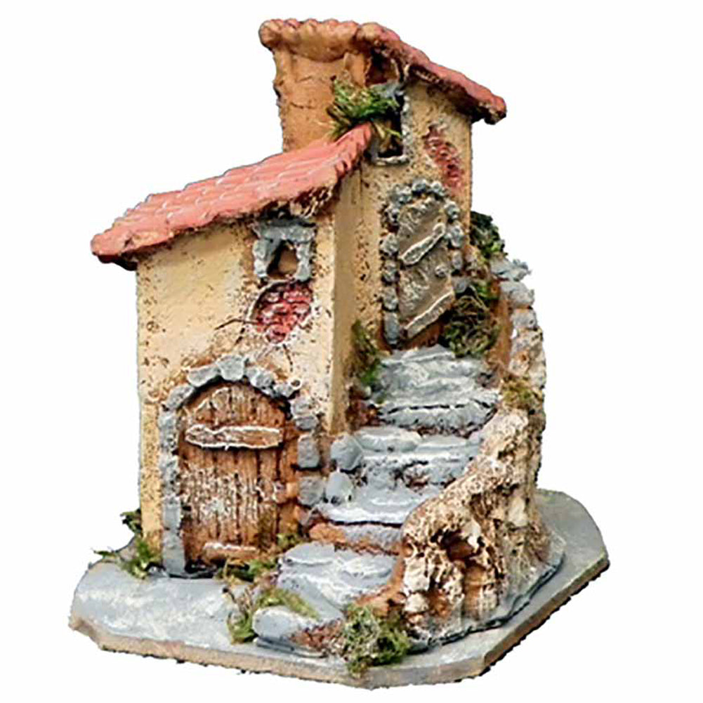 Case in legno resina e sughero con scala 14x19xh16cm 1