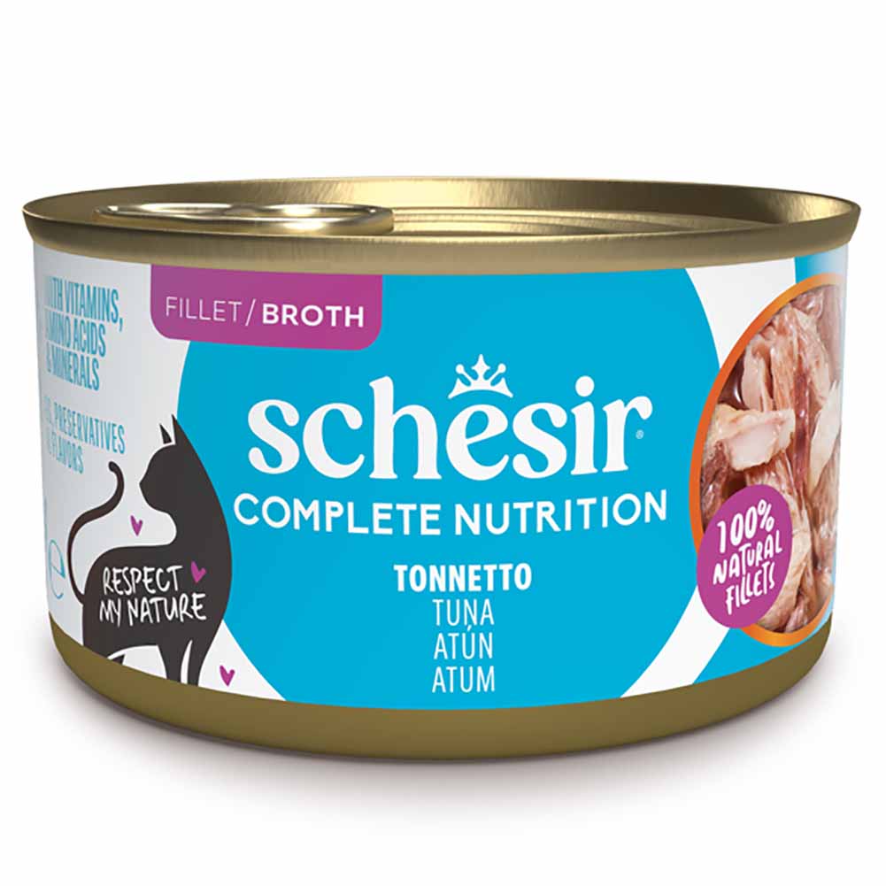 Schesir Complete Nutrition Tonnetto in Brodo 85g Lattina