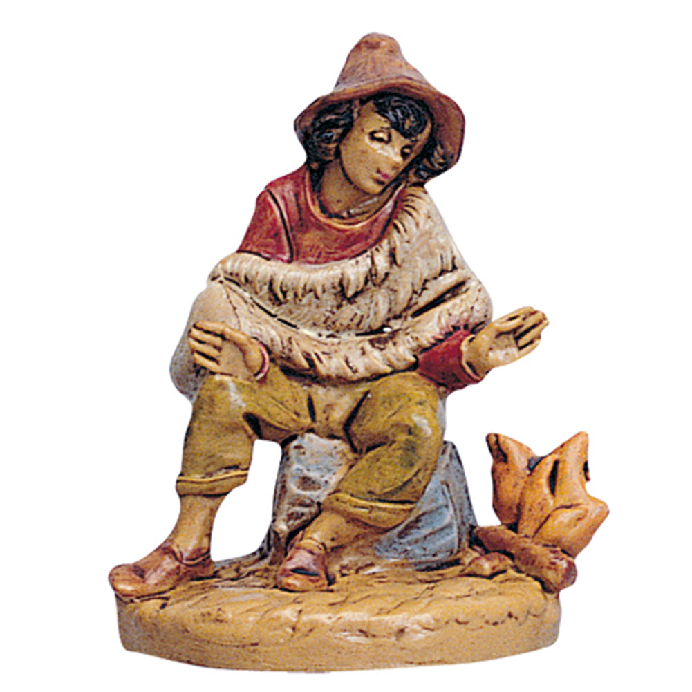 Uomo che pigia uva 10 cm presepe napoletano | vendita online su HOLYART