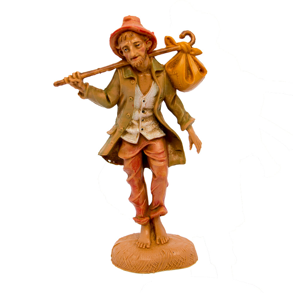 Statuine presepe Pastore con fardello Categoria Categoria 10cm Fontanini (cod.101) 1