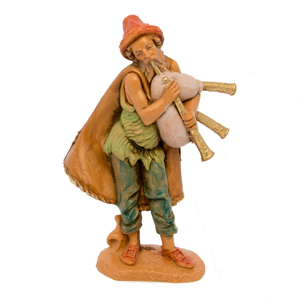 Statuine presepe Pastore con zampogne e cappello Categoria Categoria 10cm Fontanini (cod.103) 1