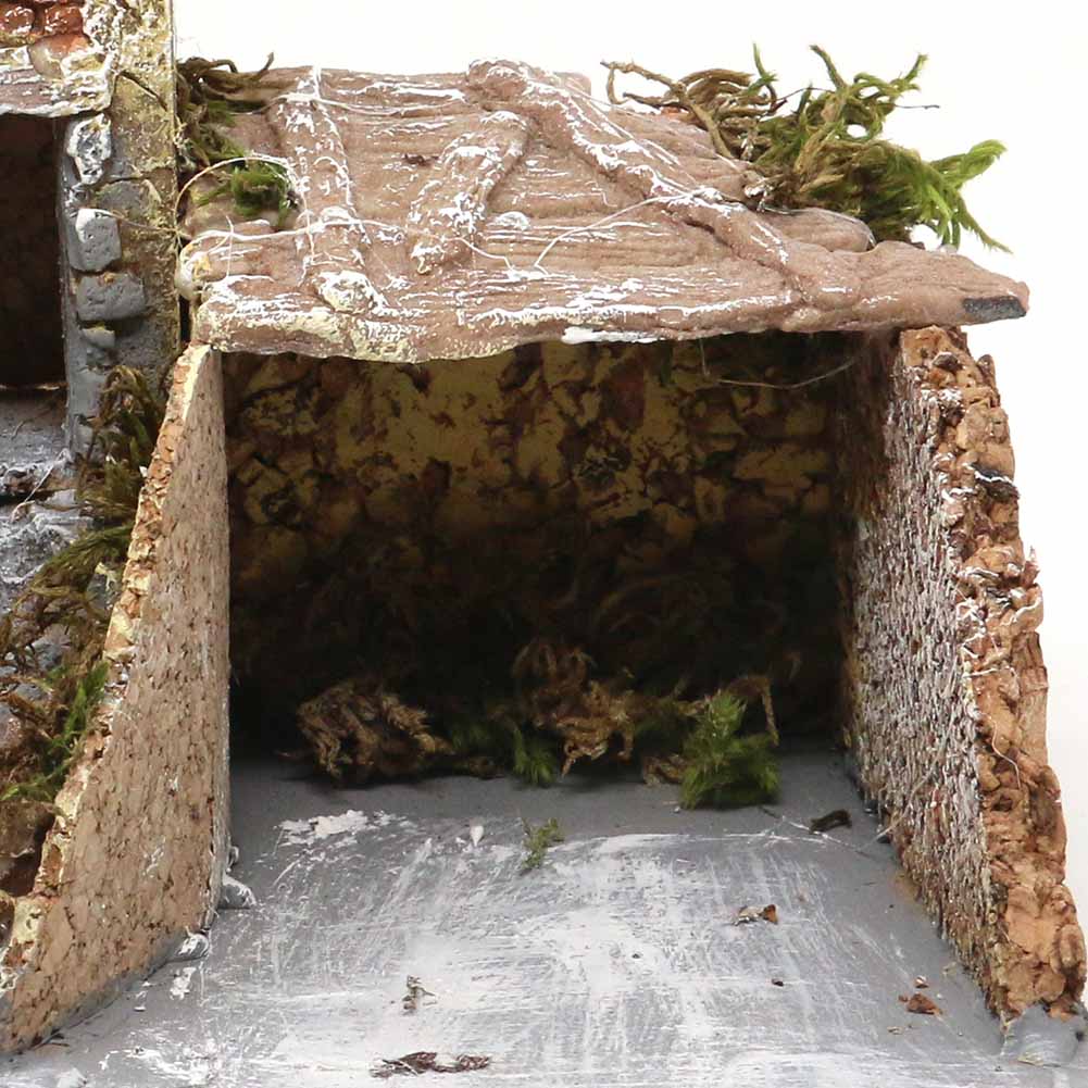 Composizione case in sughero e resina 18x15x15cm 3