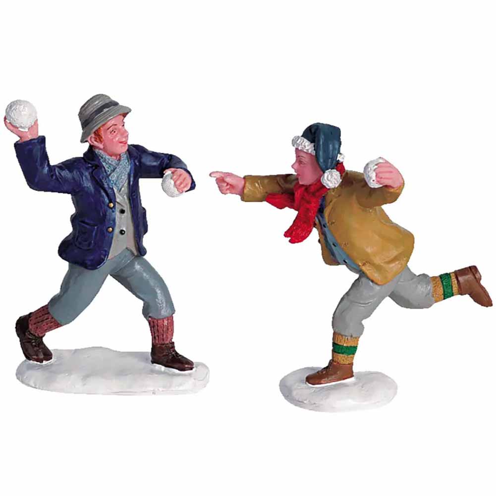 Snowball Fun Set Of 2 Caddington Village Lemax Cod 62308 1