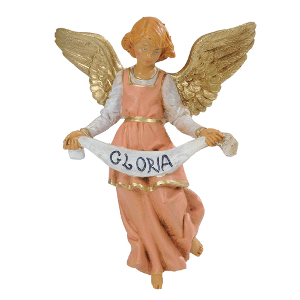 Statuine presepe Angelo Gloria rosa Categoria 12cm Fontanini (cod.13)