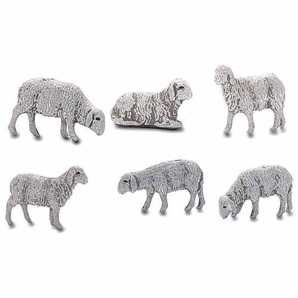 Statuine Presepe Pecore 6 cm Moranduzzo (Conf. 6 pz) 1