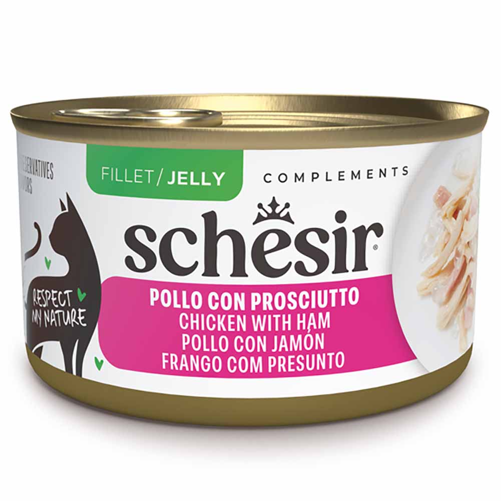 Schesir Complements Pollo con prosciutto lattina 70g jelly