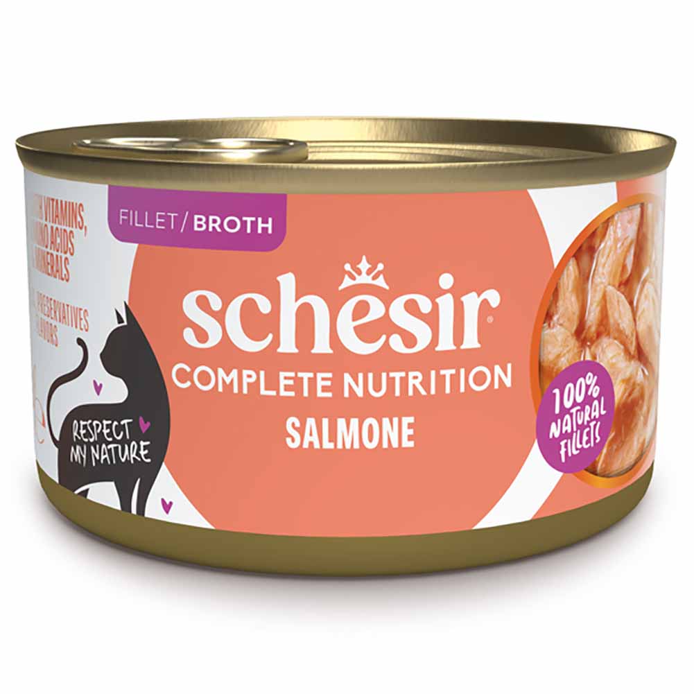 Schesir Complete Nutrition Salmone in Brodo 85g Lattina