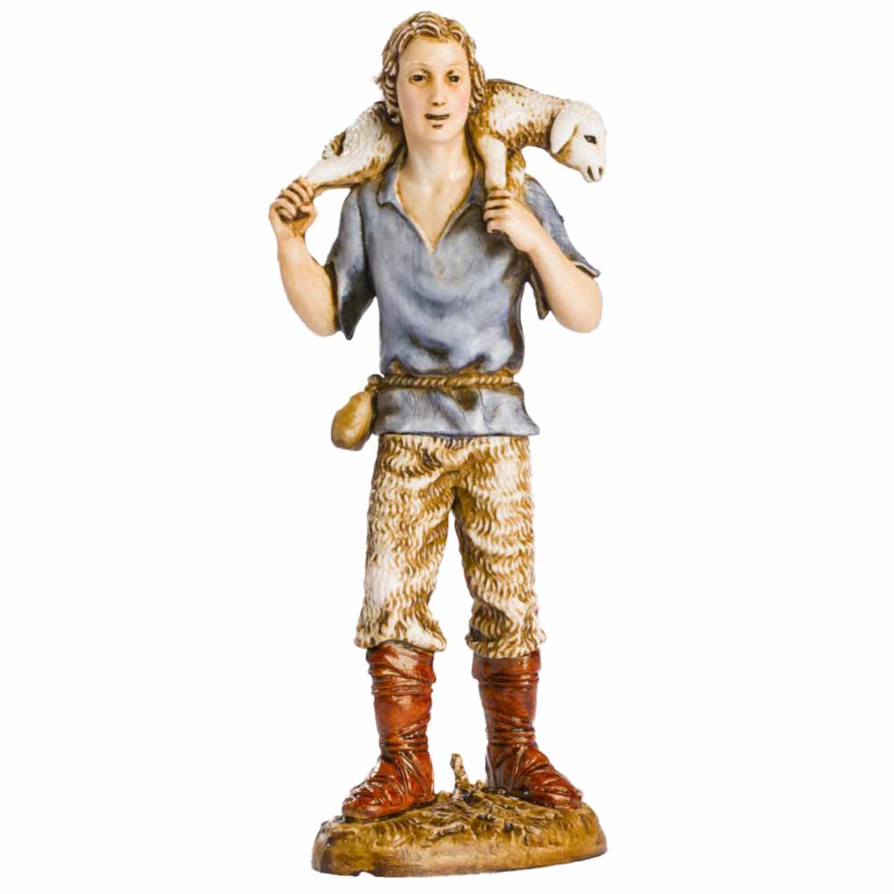 Statuina Presepe Buon Pastore 12 cm Moranduzzo 1