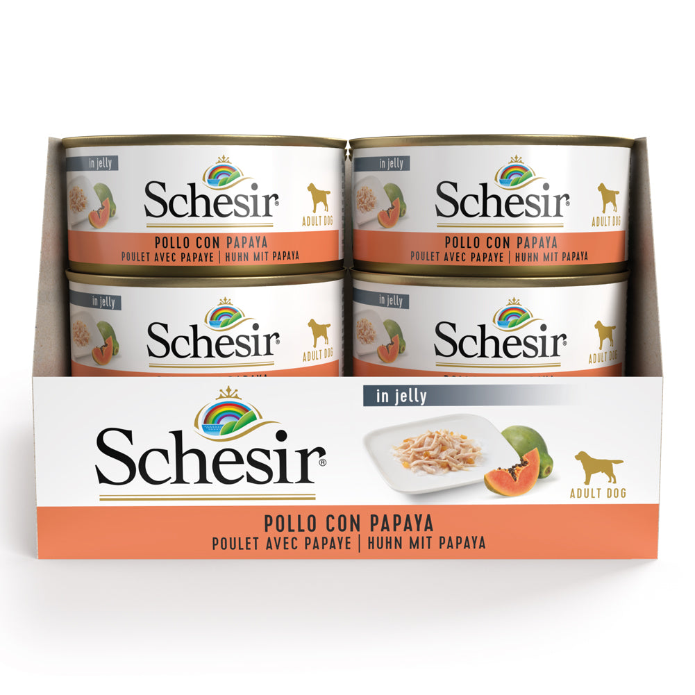 Schesir for Dogs Pollo Con Papaya lattina 150g jelly 3