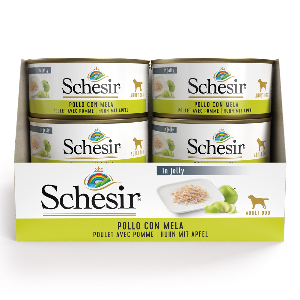 Schesir for Dogs Pollo Con Mela lattina 150g jelly 3