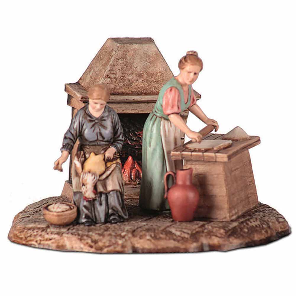 Statuina Presepe Cucina 10 cm Moranduzzo 1