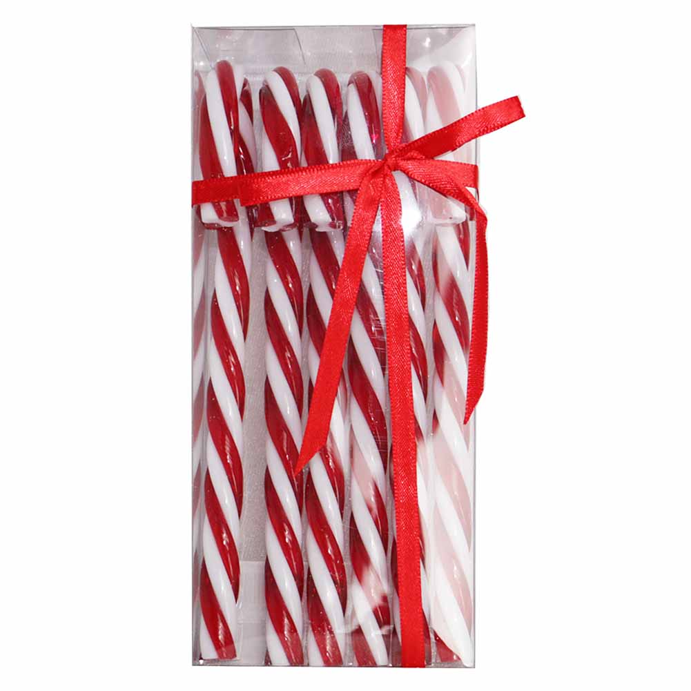 Ornamento Candy Cane Rosso e Bianco 18cm Confezione da 6 Pezzi 1