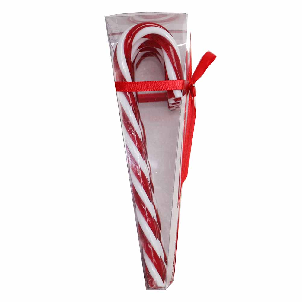 Ornamento Candy Cane Rosso e Bianco 18cm Confezione da 6 Pezzi 2