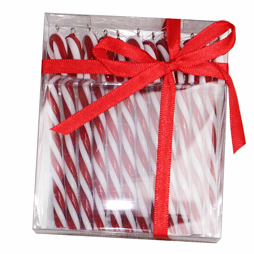Ornamento Candy Cane 10cm Confezione da 12 Bastoncini 1