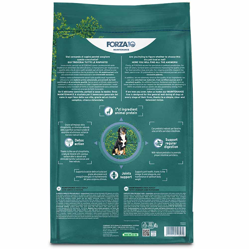 Alimento secco per cani Forza10 Adult Maxi Cervo e Patate 12 kg 2