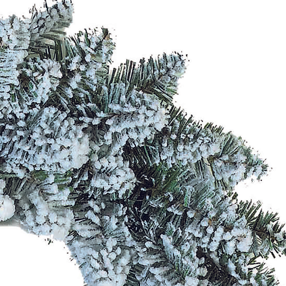 Corona natalizia innevata 40cm 4