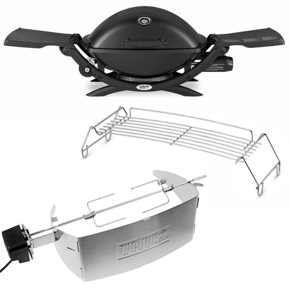 Kit barbecue Weber Q2200 + girarrosto + griglia