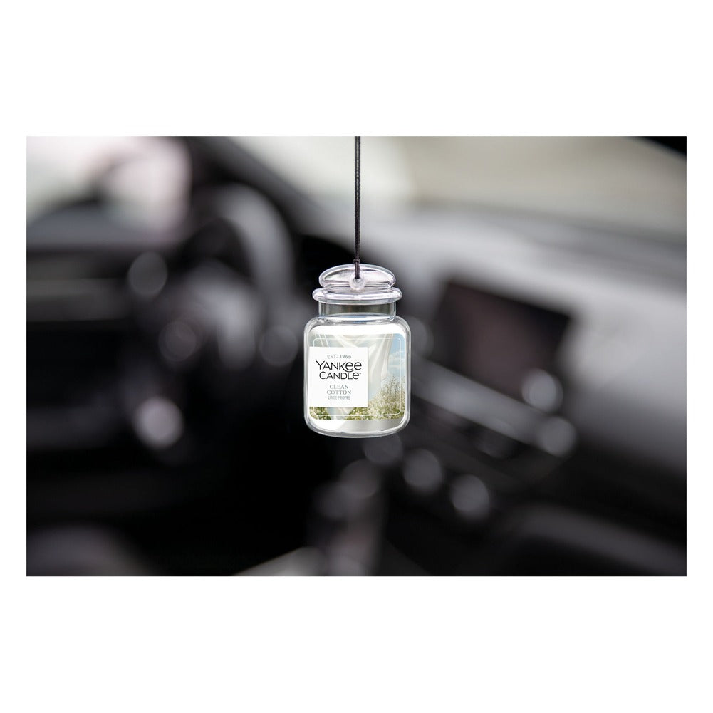 Profumatore per Auto Yankee Candle Car Jar Ultimate Clean Cotton 3