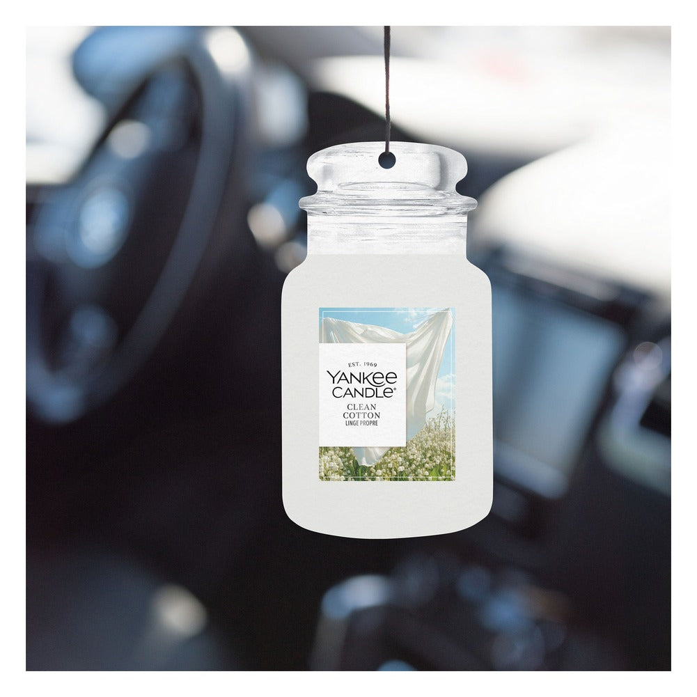 Profumatore per Auto Yankee Candle Car Jar Clean Cotton 3