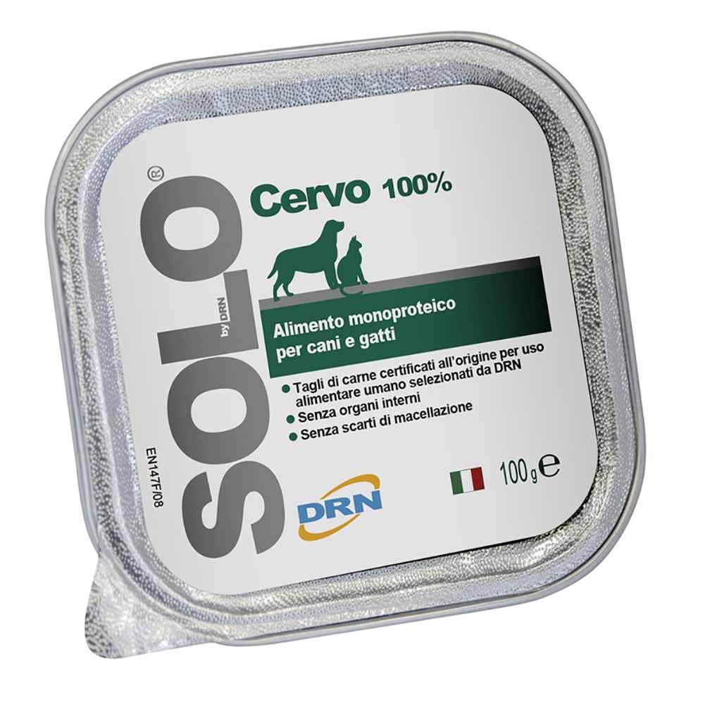 Alimento Monoproteico DRN Solo Cervo per Cani e Gatti 100g 1