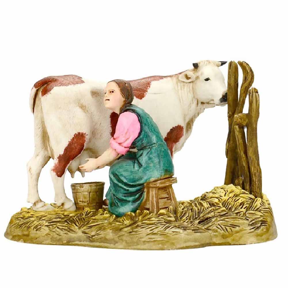 Statuina Presepe Mungitrice 10 cm Moranduzzo 1