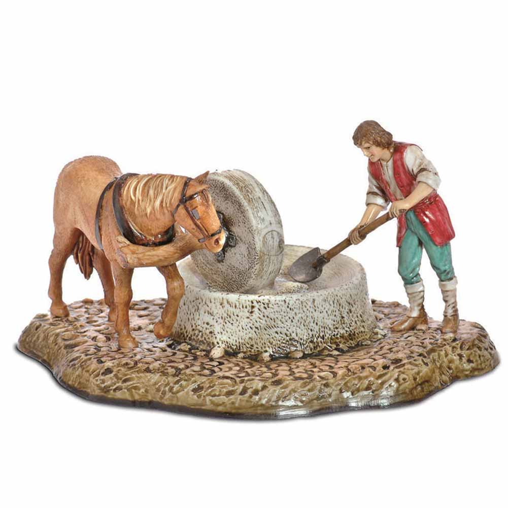 Statuina Presepe Macina 10 cm Moranduzzo 1