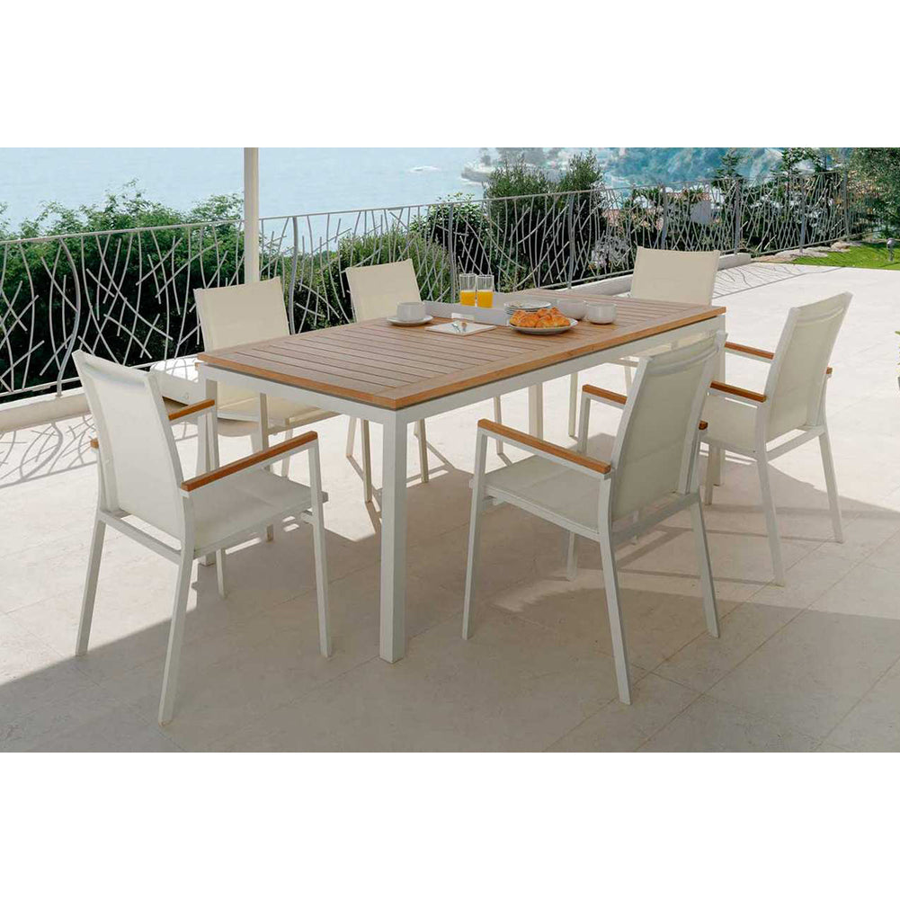 Sedia con braccioli Timber Bianca Talenti 4