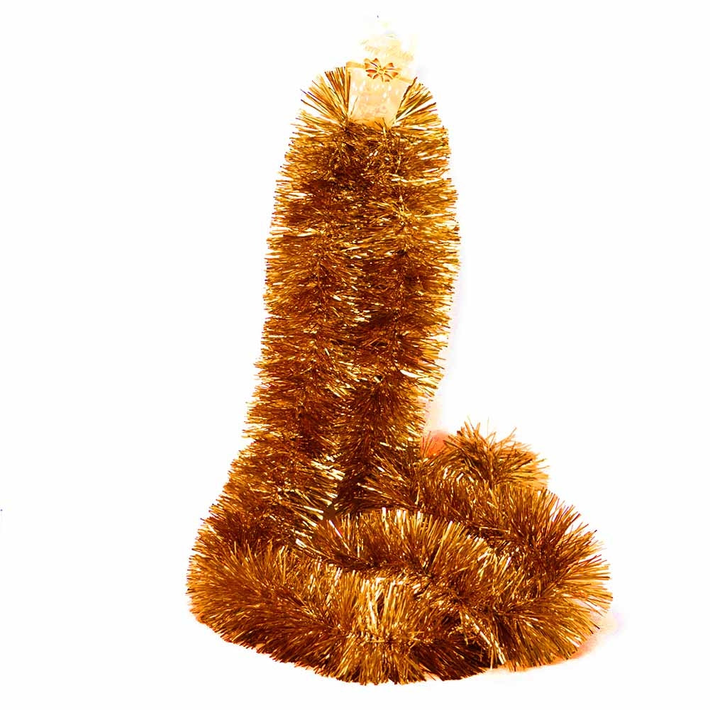 Festone di Natale Ricco in Lurex Rame 200cm 1