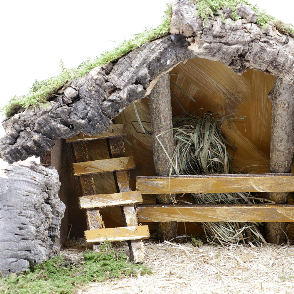 Capanna con scala e staccionata 40x23x25cm 3