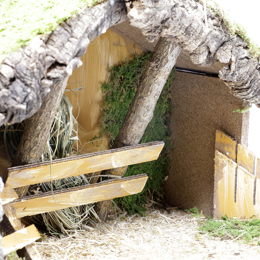 Capanna con scala e staccionata 40x23x25cm