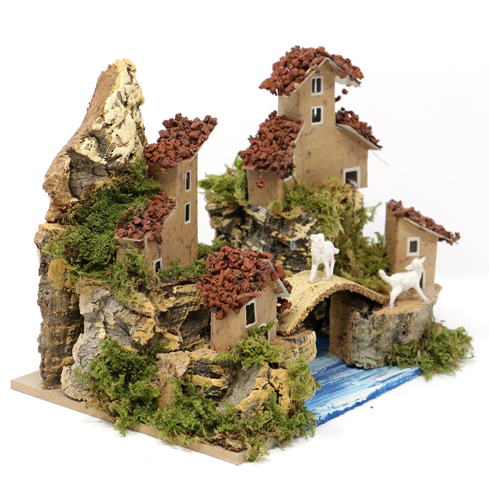 Ambiente in cartone con pecore 20x13x15cm 1pezzo 3