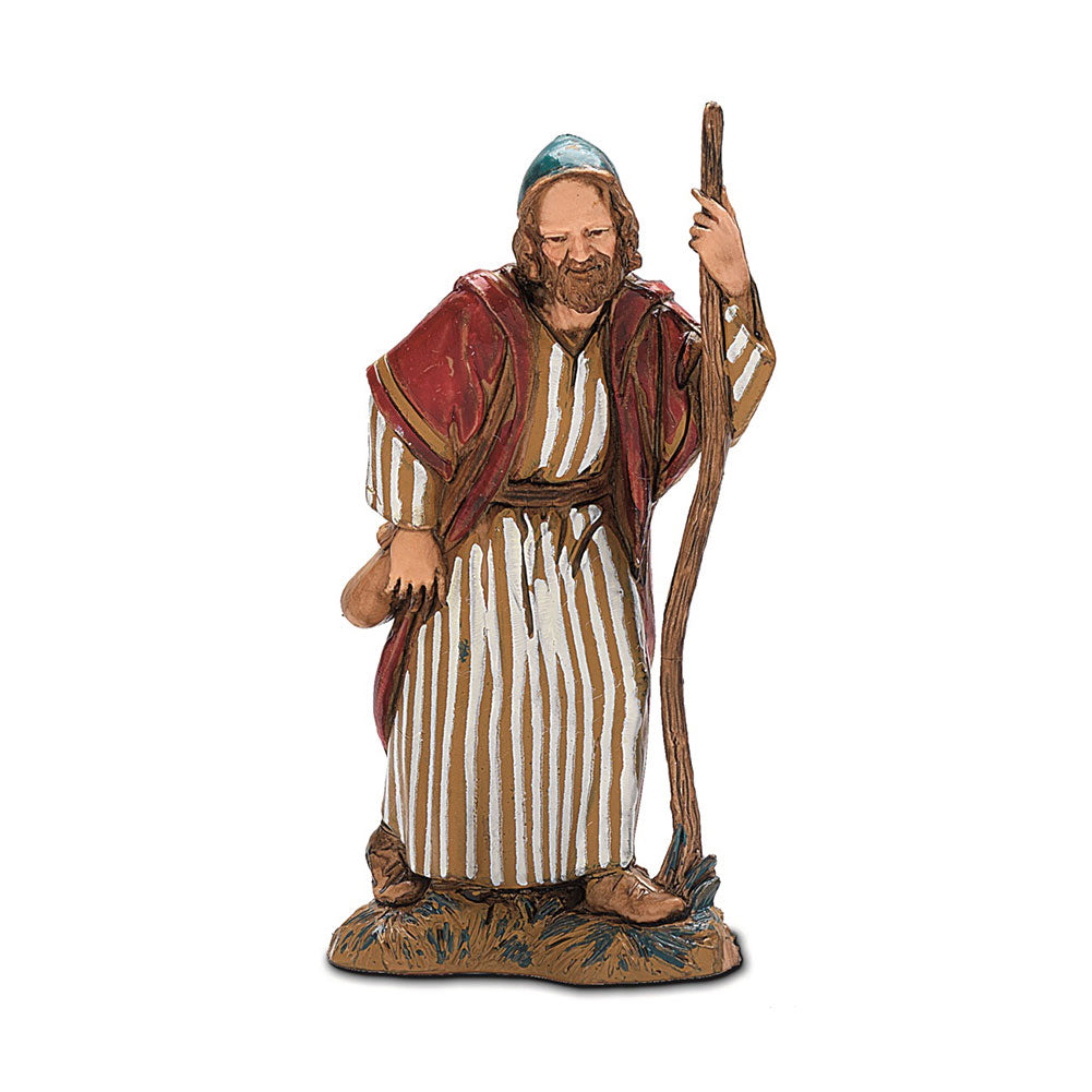 Statuina Presepe Vecchio con Bastone 10 cm Moranduzzo 1