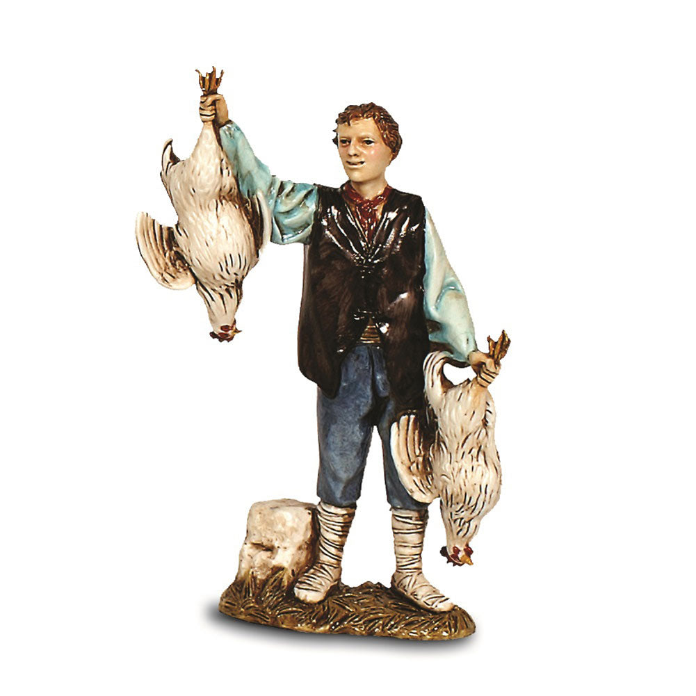 Statuina Presepe Pollivendolo 12 cm Moranduzzo 1