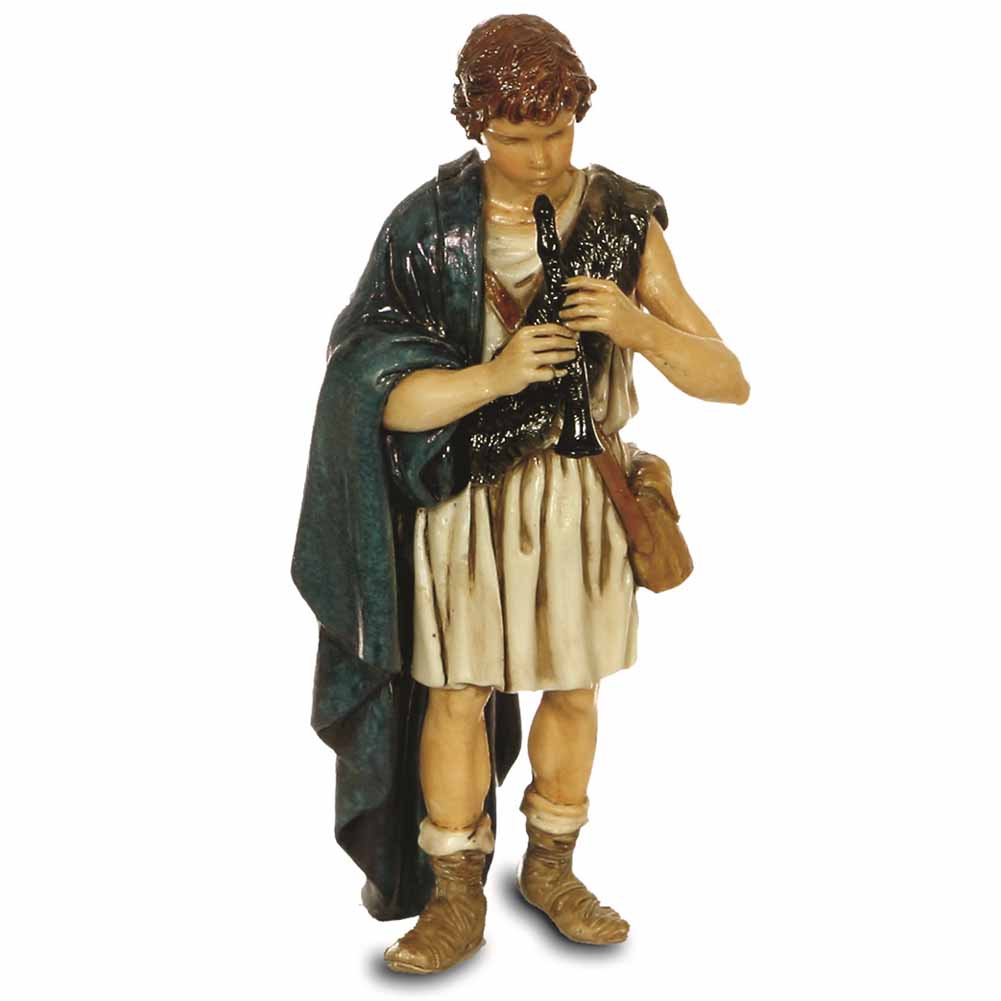Statuina Presepe Pifferaio 13 cm Moranduzzo 1
