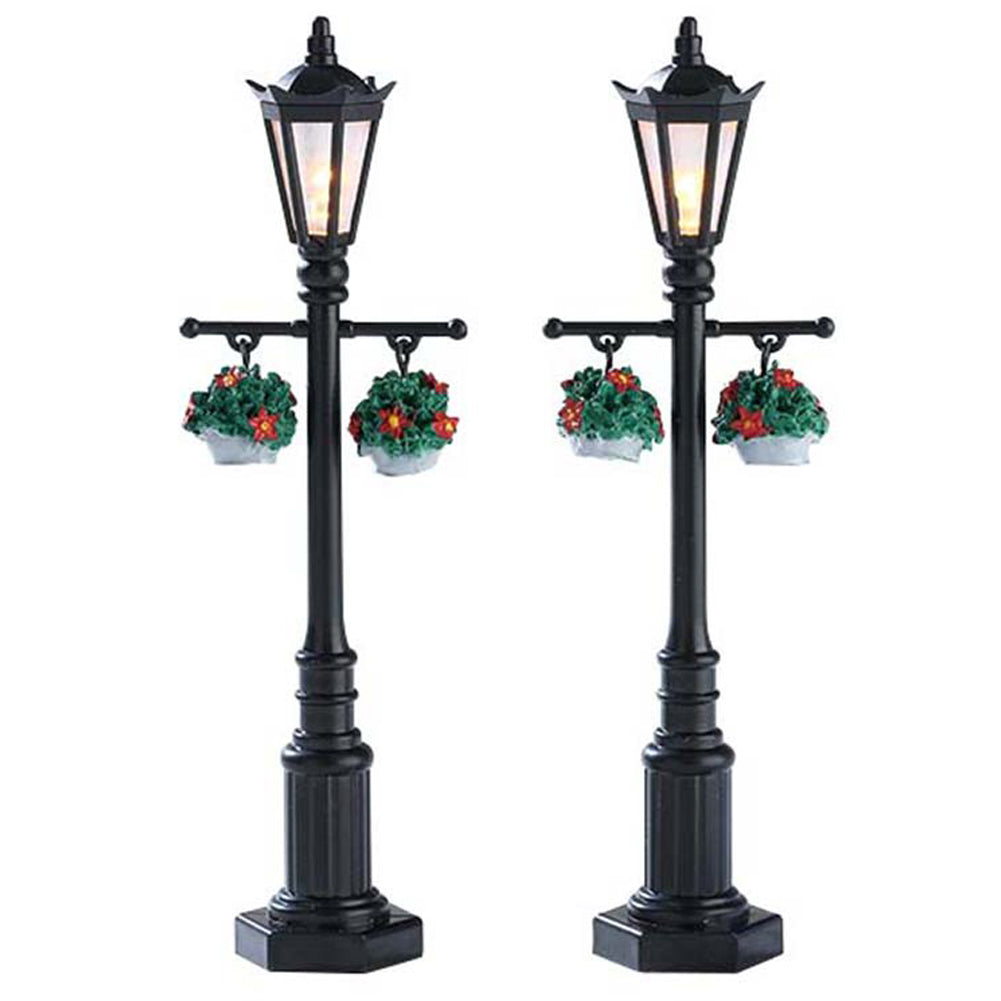 Old English Lamp Post set of 2 B/O (4.5V) Lemax Cod 74231 1