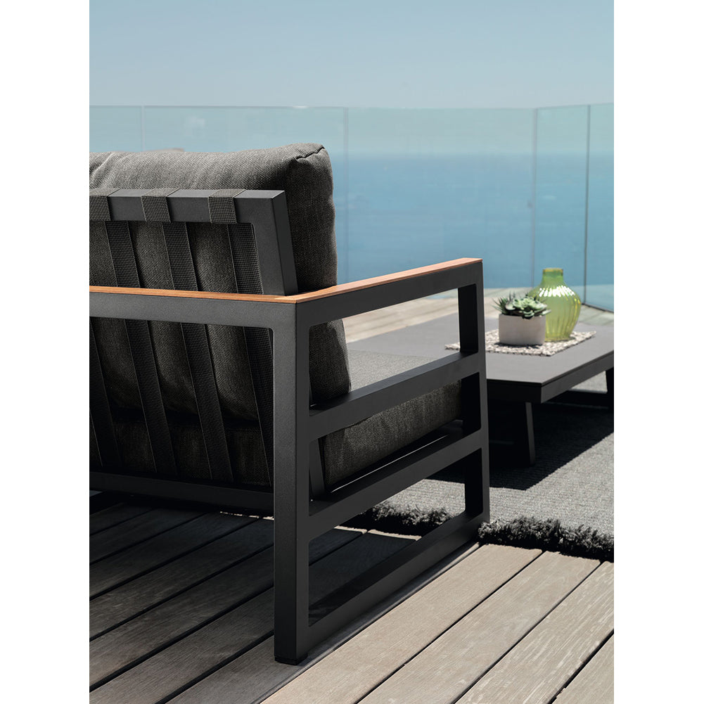 Salotto Alabama Alu con inserti in teak Talenti 5