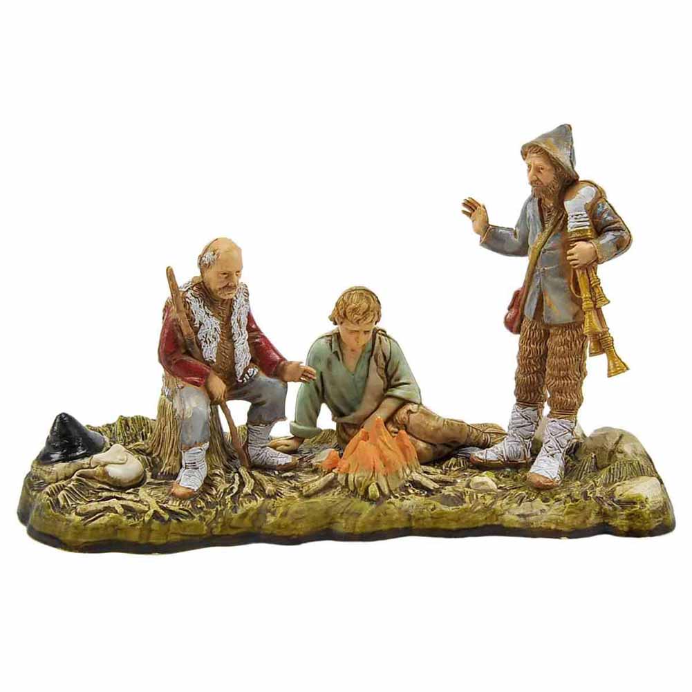 Statuina Presepe Uomini al Fuoco Settecento 10 cm Moranduzzo 1