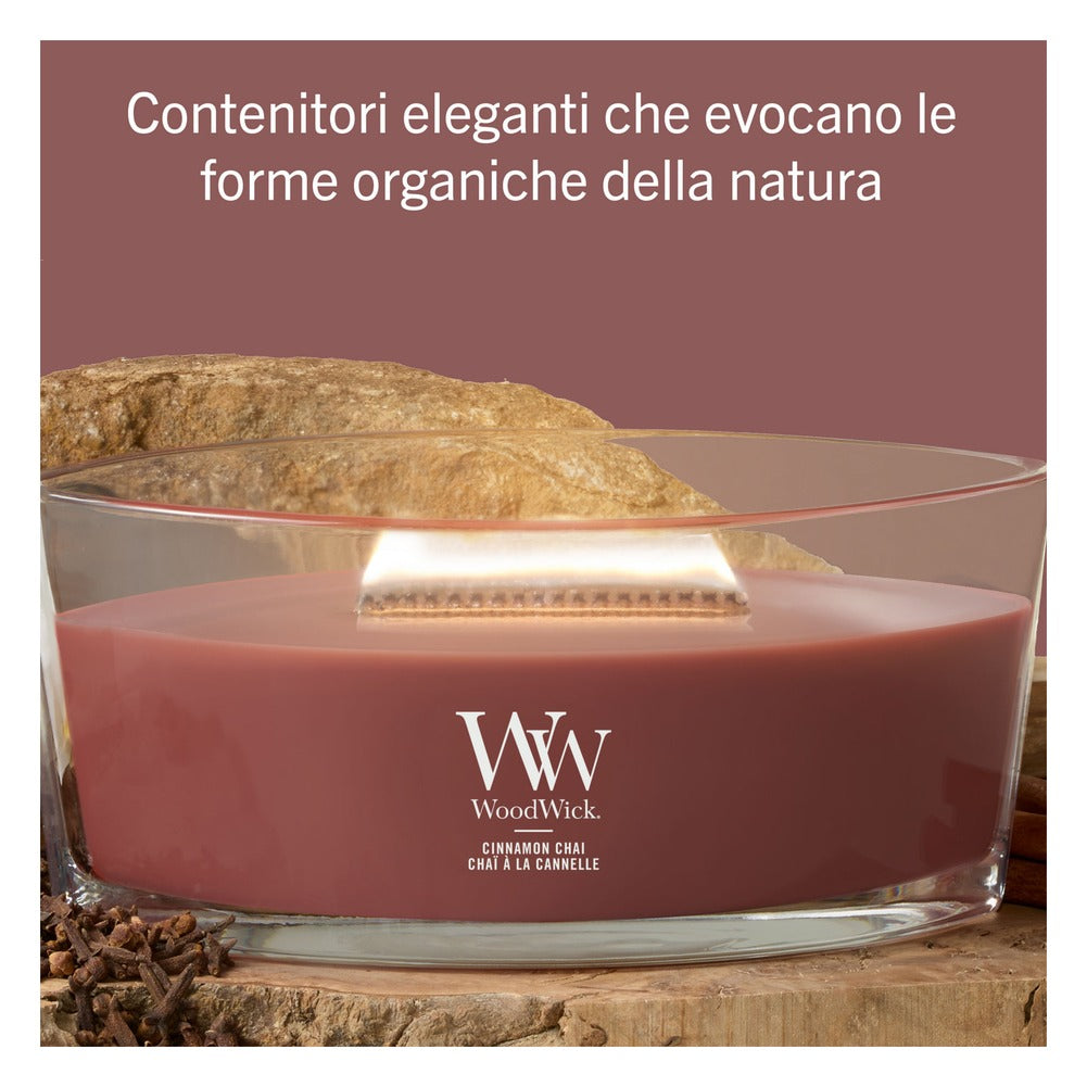 Candela Ellipse WoodWick Cinnamon Chai 3